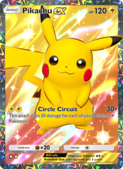 Pikachu ex - pokemon TCG Card