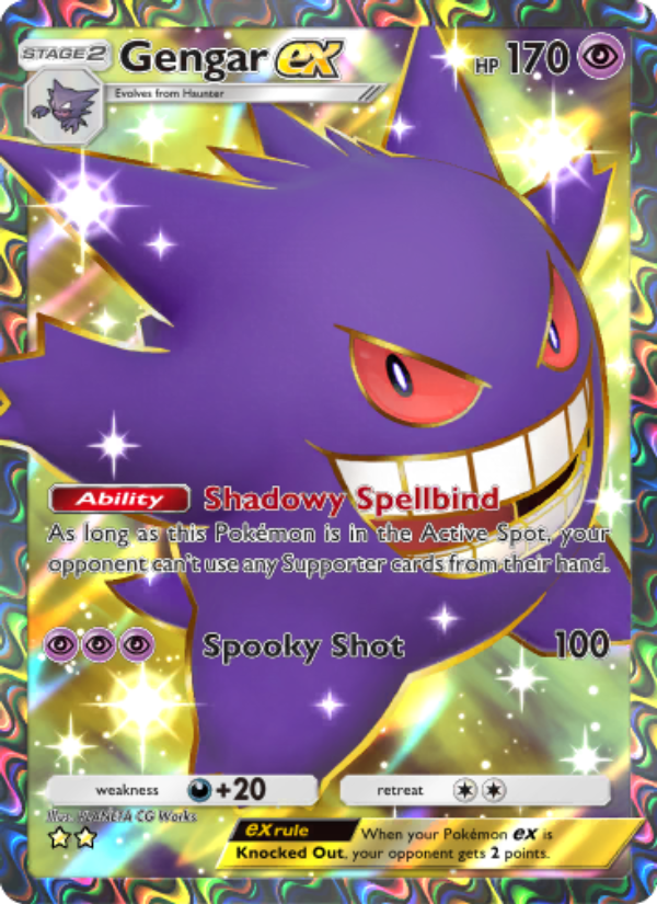 Gengar ex - Pokémon TCG Card