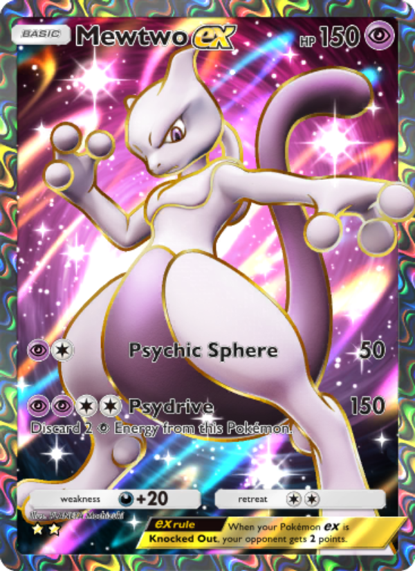 Mewtwo ex - Pokémon TCG Card