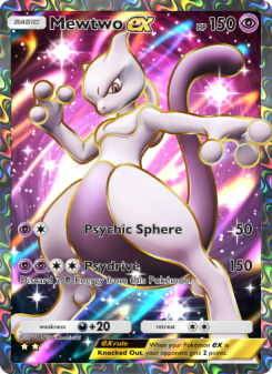 Mewtwo ex - pokemon TCG Card