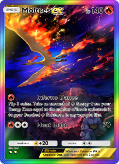 Moltres ex - pokemon TCG Card