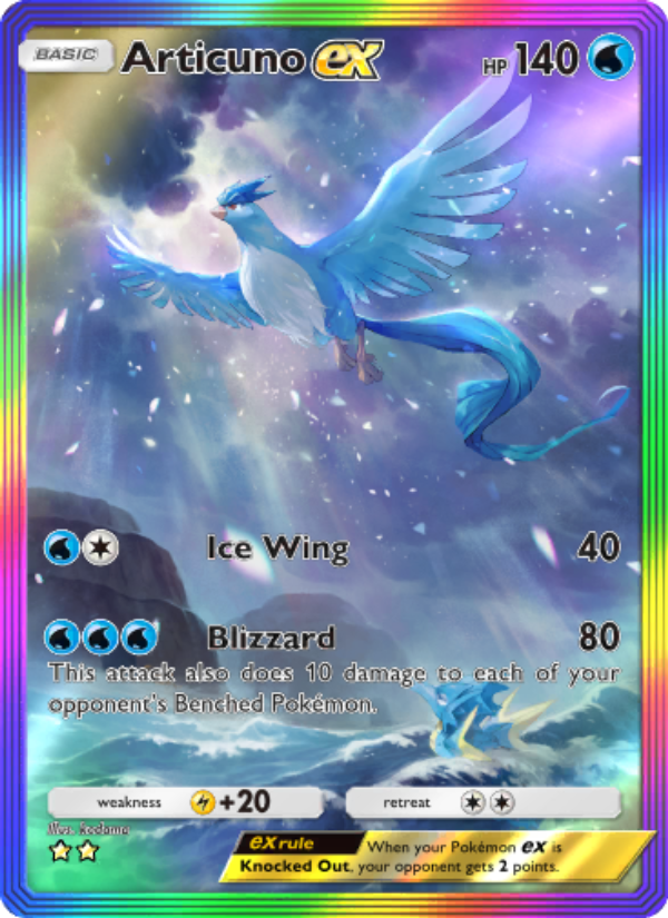 Articuno ex - Pokémon TCG Card