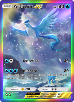Articuno ex - pokemon TCG Card