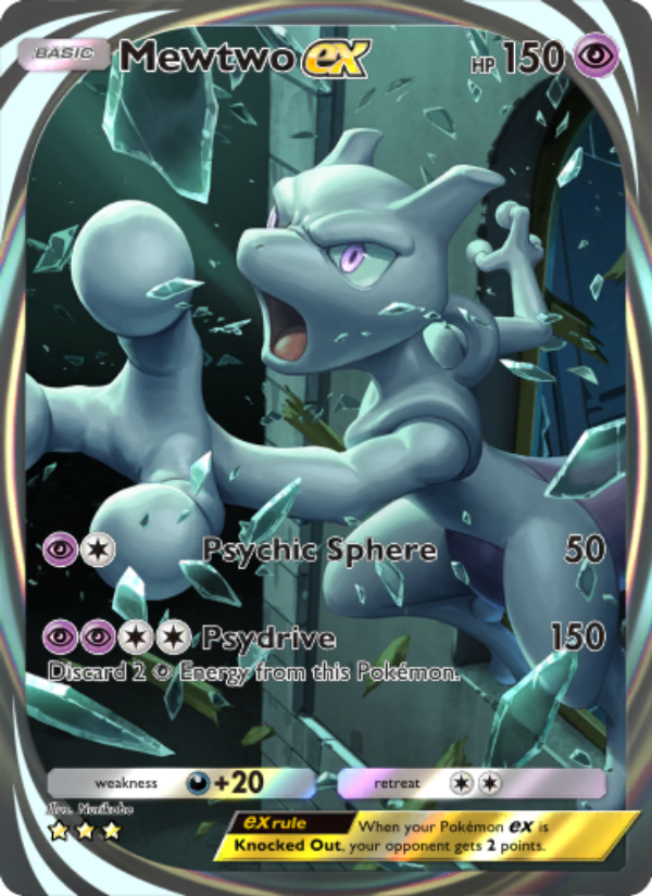 Mewtwo ex - Pokémon TCG Card