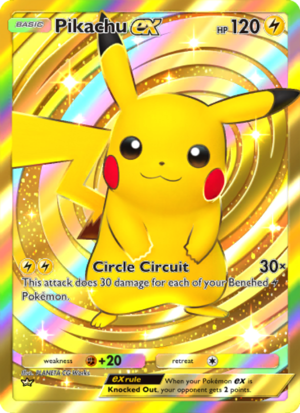 Pikachu ex - Pokémon TCG Card