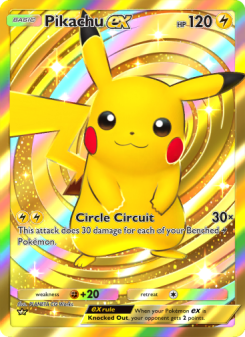 Pikachu ex - pokemon TCG Card