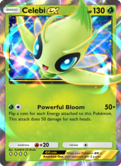 Celebi ex - pokemon TCG Card