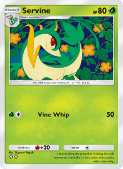 Servine - pokemon TCG Card