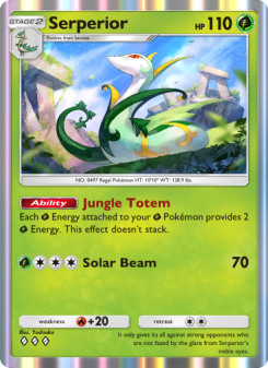 Serperior - pokemon TCG Card