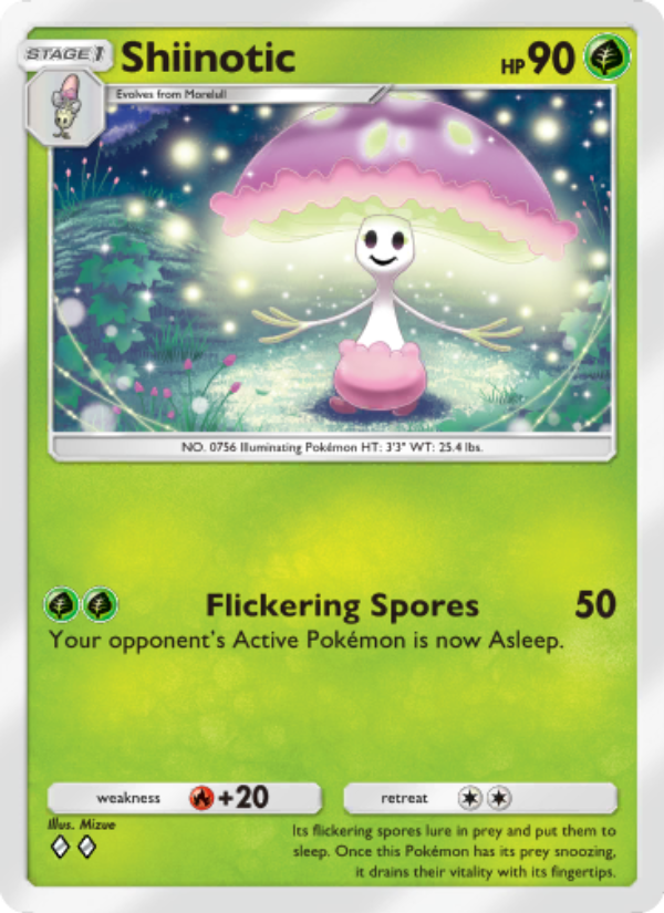 Shiinotic - Pokémon TCG Card
