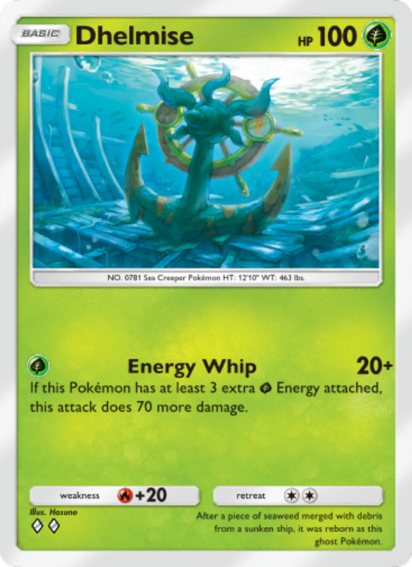 Dhelmise - Pokémon TCG Card