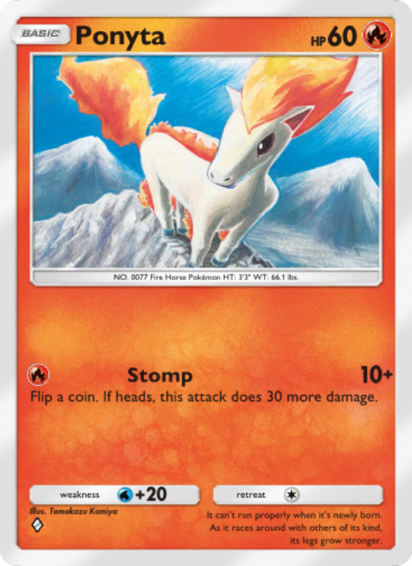 Ponyta - Pokémon TCG Card
