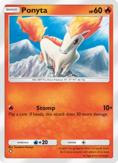 Ponyta - pokemon TCG Card