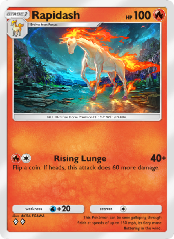 Rapidash - Pokémon TCG Card