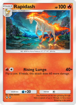 Rapidash - pokemon TCG Card