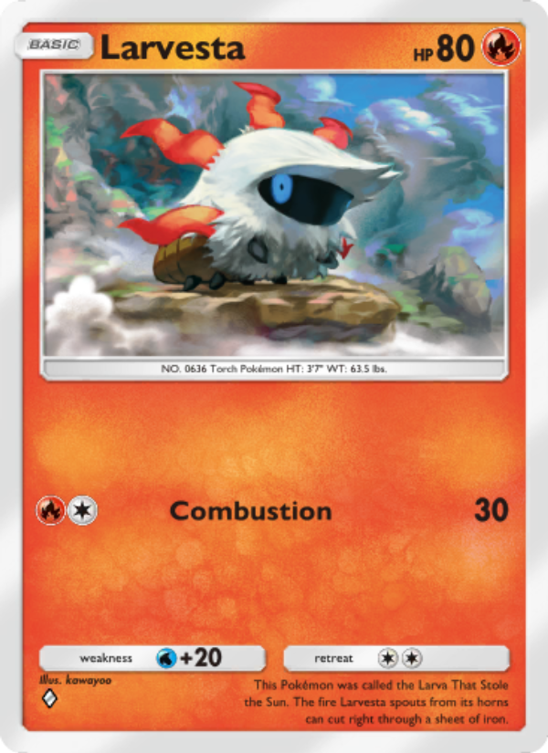 Larvesta - Pokémon TCG Card