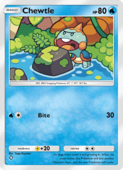 Chewtle - pokemon TCG Card