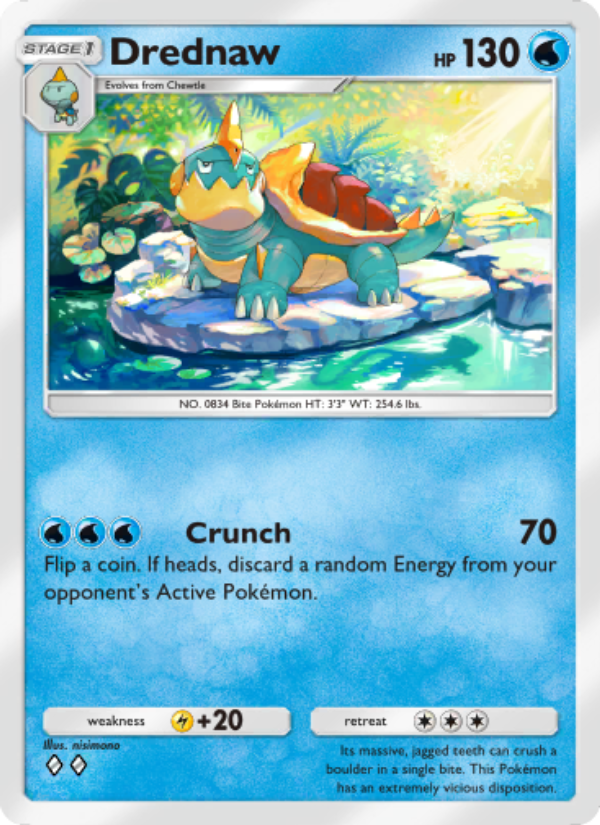 Drednaw - Pokémon TCG Card