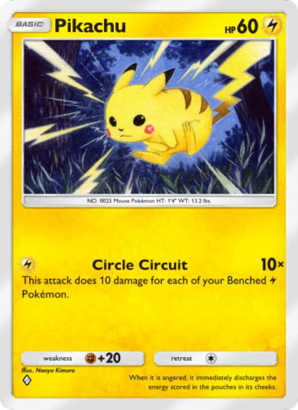 Pikachu - Pokémon TCG Card