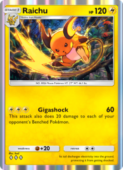 Raichu - pokemon TCG Card