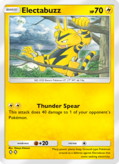 Electabuzz - pokemon TCG Card