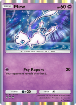 Mew - pokemon TCG Card