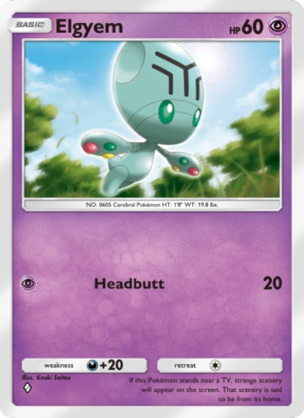 Elgyem - Pokémon TCG Card
