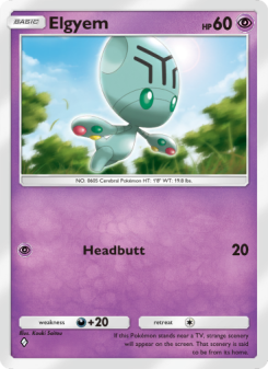 Elgyem - pokemon TCG Card