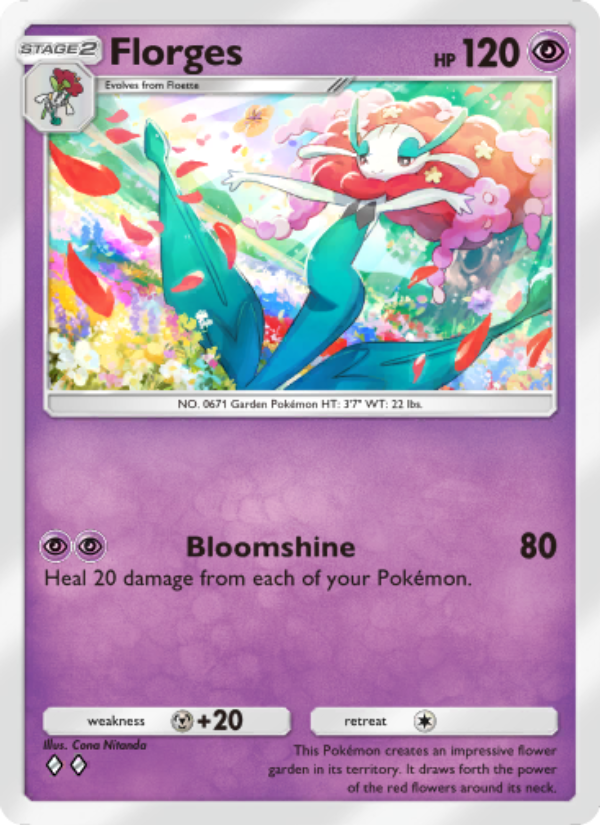 Florges - Pokémon TCG Card