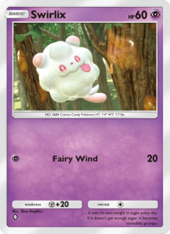 Swirlix - pokemon TCG Card