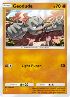 Geodude - pokemon TCG Card