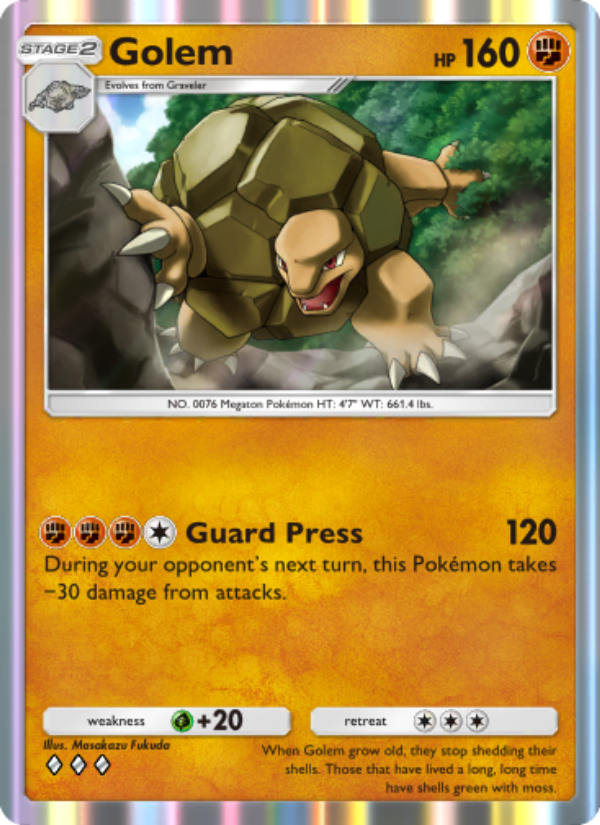 Golem - Pokémon TCG Card