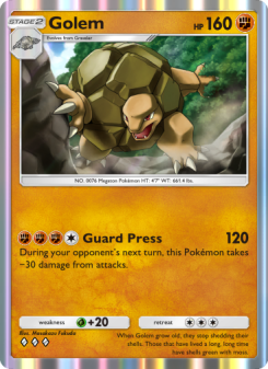 Golem - pokemon TCG Card