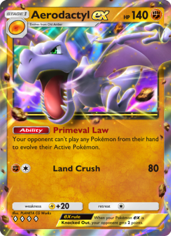Aerodactyl ex - Pokémon TCG Card