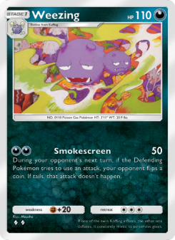 Weezing - pokemon TCG Card
