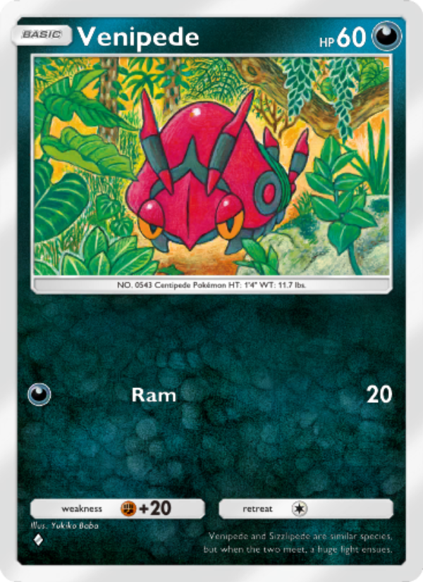Venipede - Pokémon TCG Card