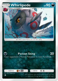 Whirlipede - pokemon TCG Card