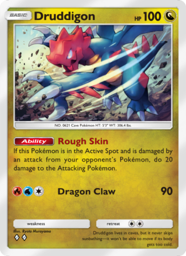 Druddigon - Pokémon TCG Card