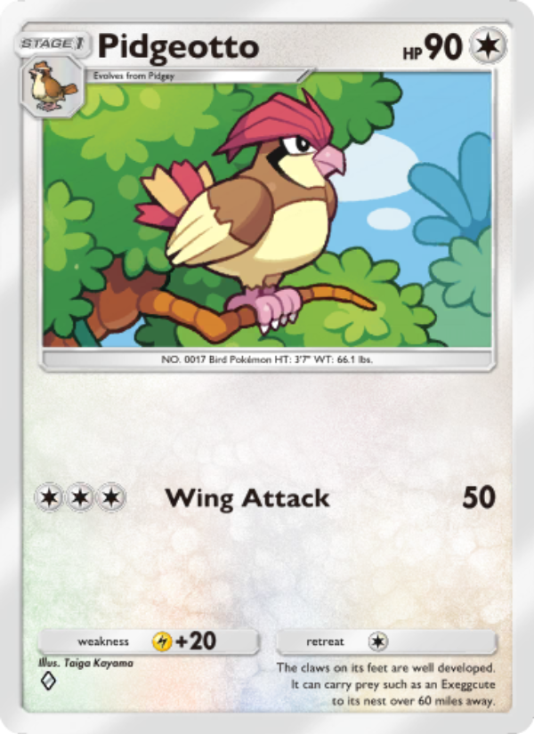 Pidgeotto - Pokémon TCG Card