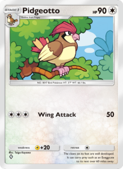 Pidgeotto - pokemon TCG Card