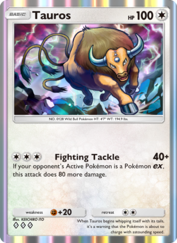 Tauros - Pokémon TCG Card