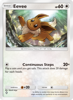 Eevee - pokemon TCG Card