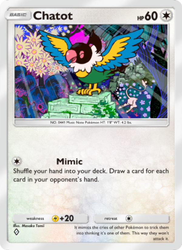 Chatot - Pokémon TCG Card