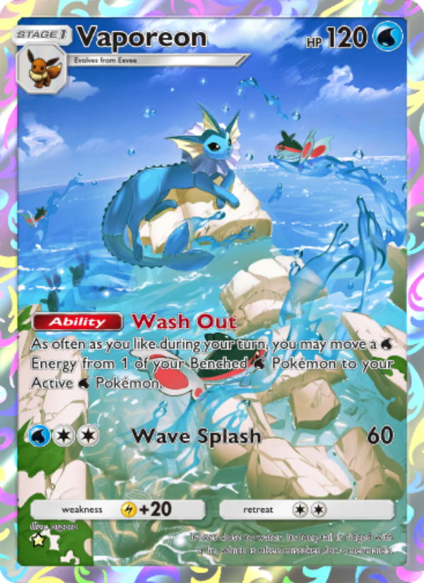 Vaporeon - Pokémon TCG Card