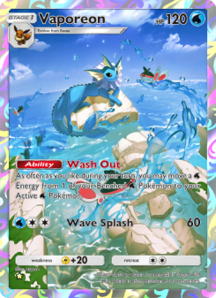 Vaporeon - pokemon TCG Card