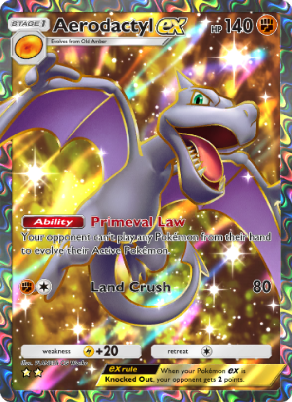 Aerodactyl ex - Pokémon TCG Card