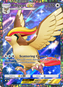 Pidgeot ex - pokemon TCG Card