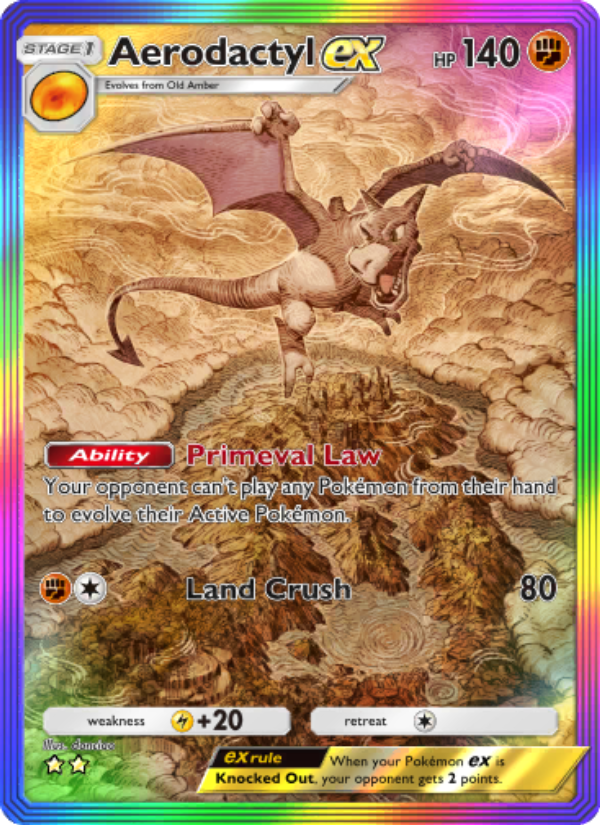 Aerodactyl ex - Pokémon TCG Card
