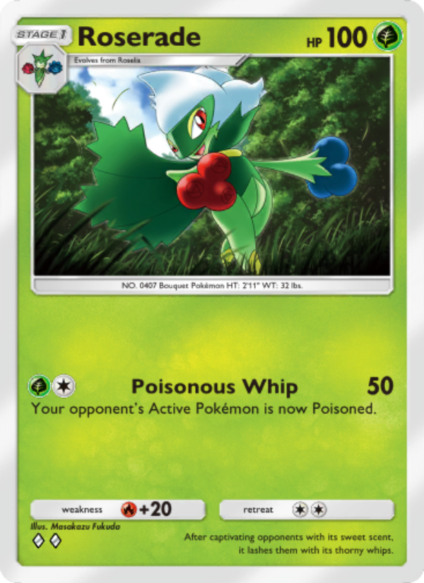Roserade - Pokémon TCG Card