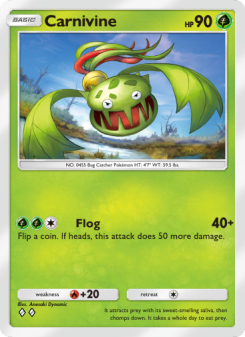 Carnivine - pokemon TCG Card